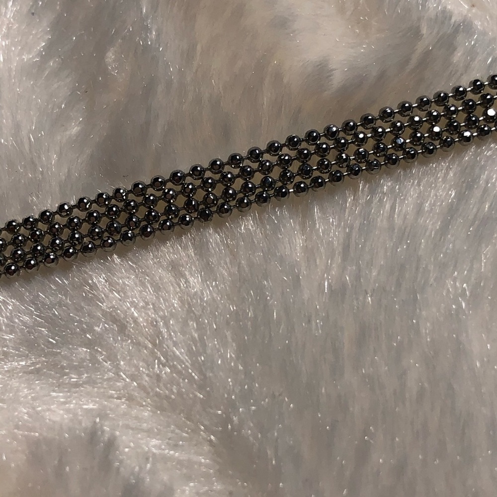 Silvertone Ball & Multi Chain Statement Necklace - image 6